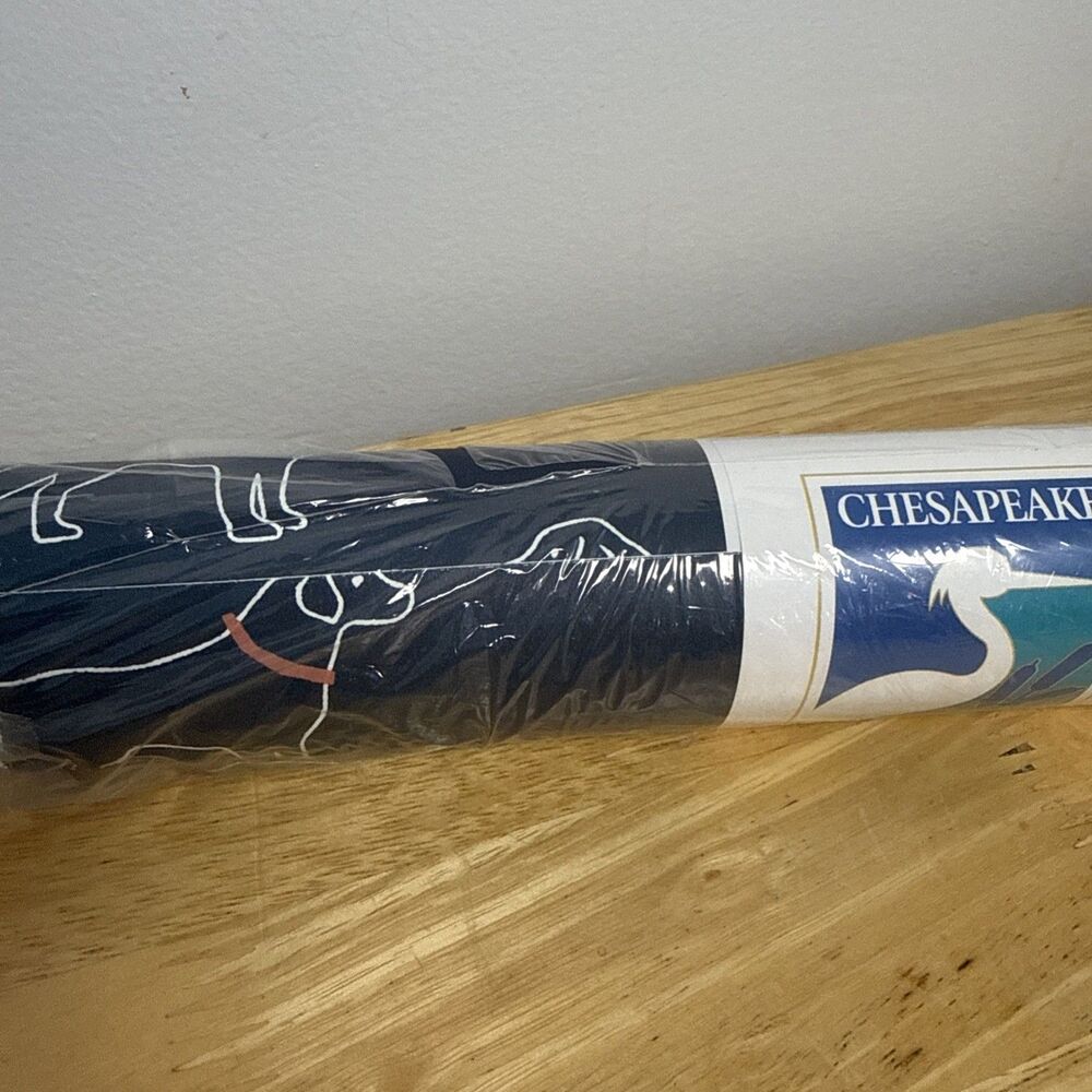 Chesapeake Wallcovering 20.5 x 11 WQCH10402 Dark Blue Dog Labrador Brewster Home